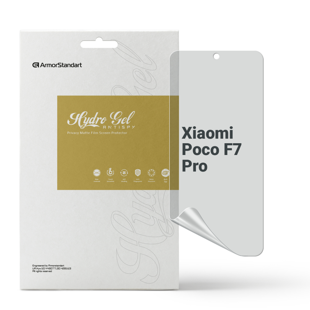 Плівка захисна Armorstandart Hydrogel Anti-spy Xiaomi Poco F7 Pro (ARM80341) - зображення 1