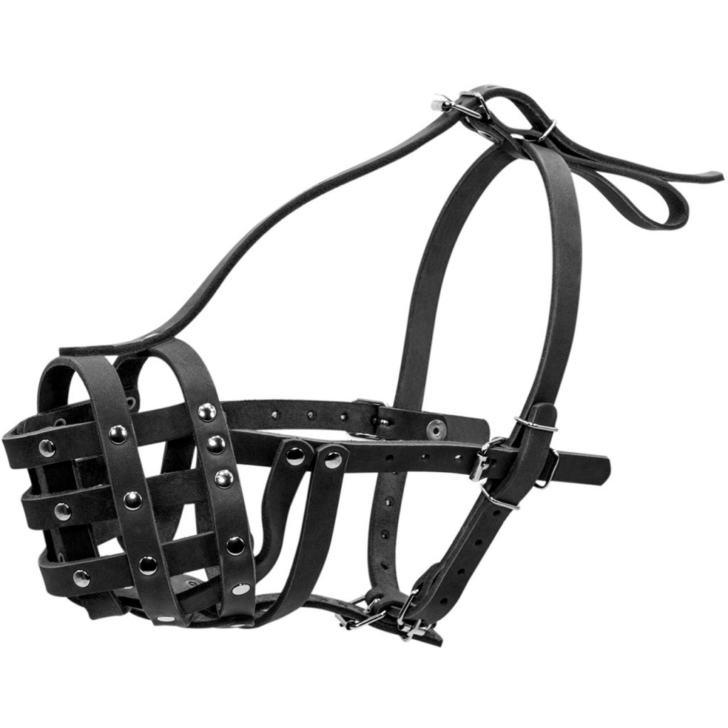 Намордник для собак Collar твердий (мастіно, бульмастиф, ротвейлер великий) чорний (06201) - зображення 2