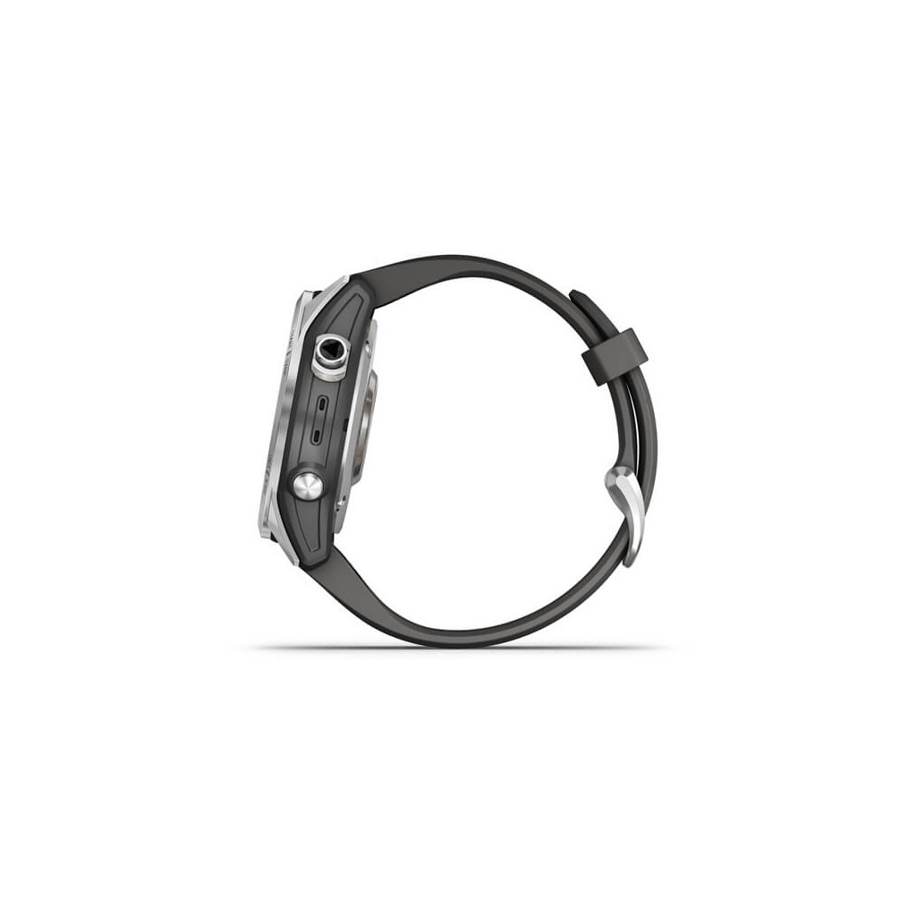 Смарт-годинник Garmin fenix 7S Stainless Steel w/ Graphite Band, GPS (010-02539-01) - зображення 11