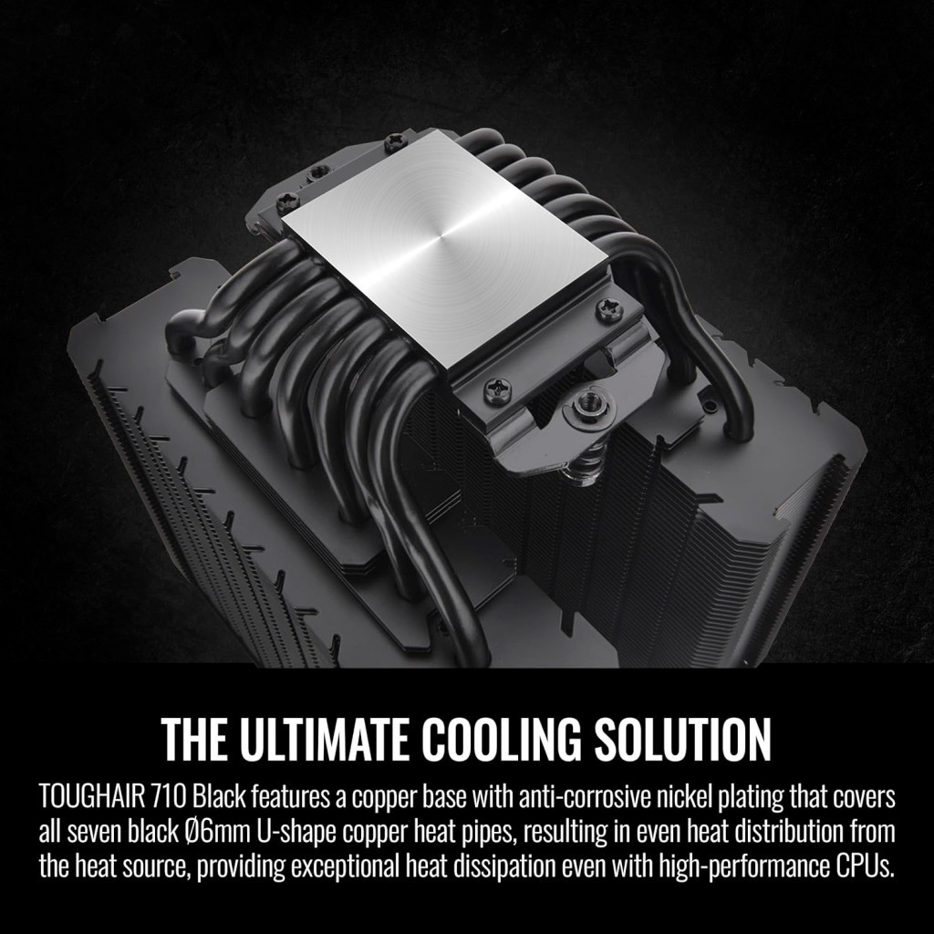 Кулер до процесора ThermalTake TOUGHAIR 710 Black (7 CL-P117-CA14BL-A) - зображення 12