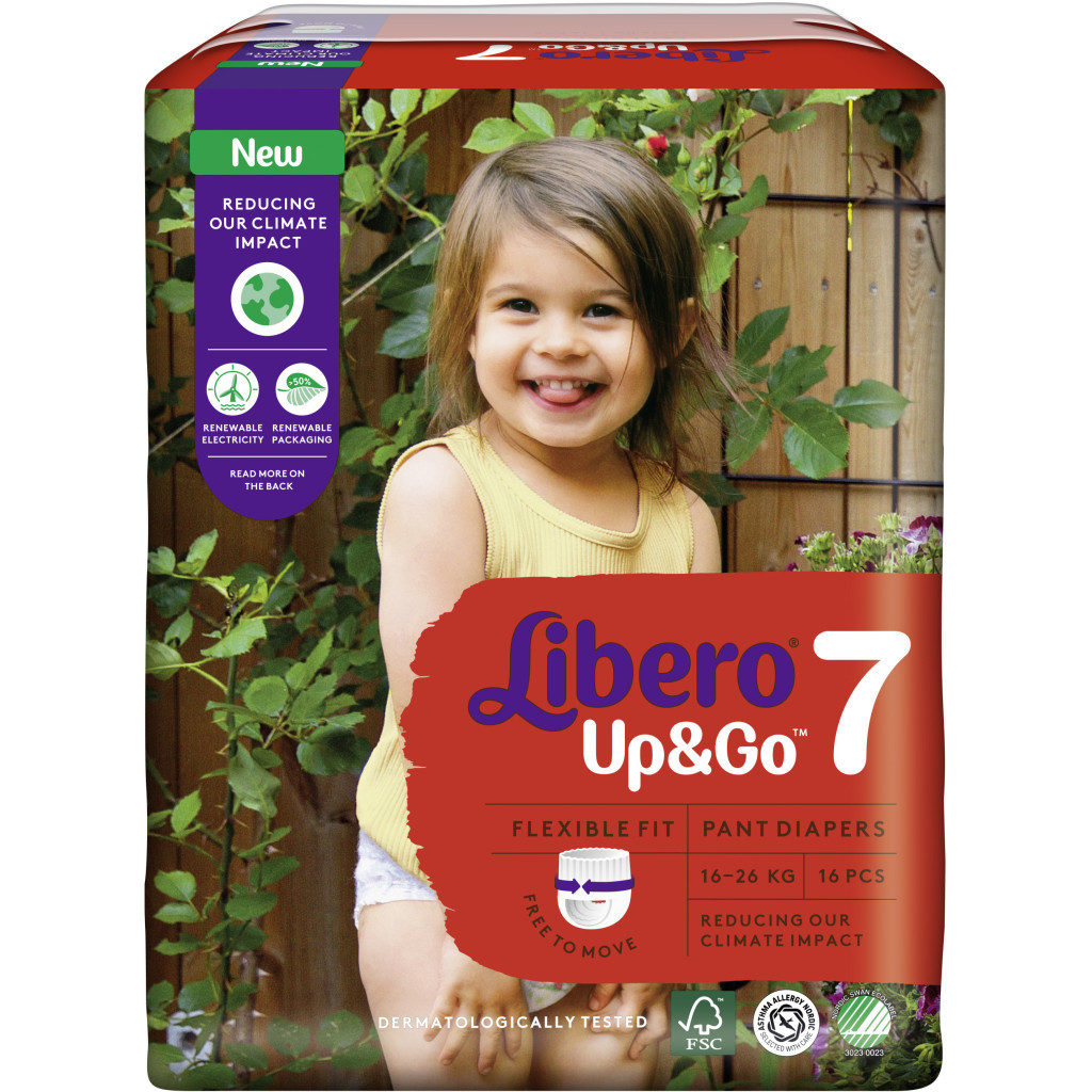 Підгузки Libero UpGo 7 16-26 кг 16 шт (7322541090931) - зображення 2