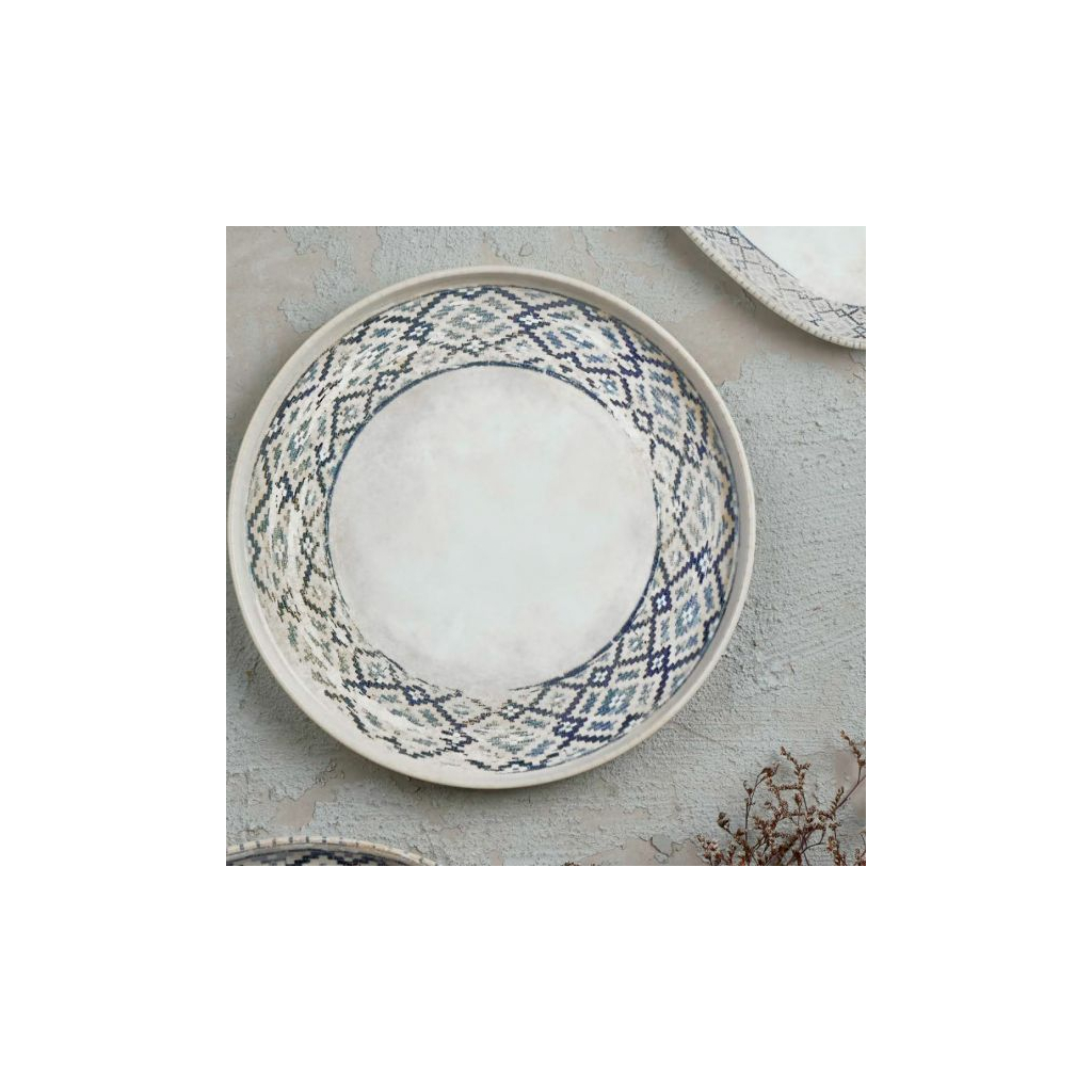 Тарілка By Bone серія "Rug" з бортом 90° 23 см (RUG-HL-23-RD) - зображення 2