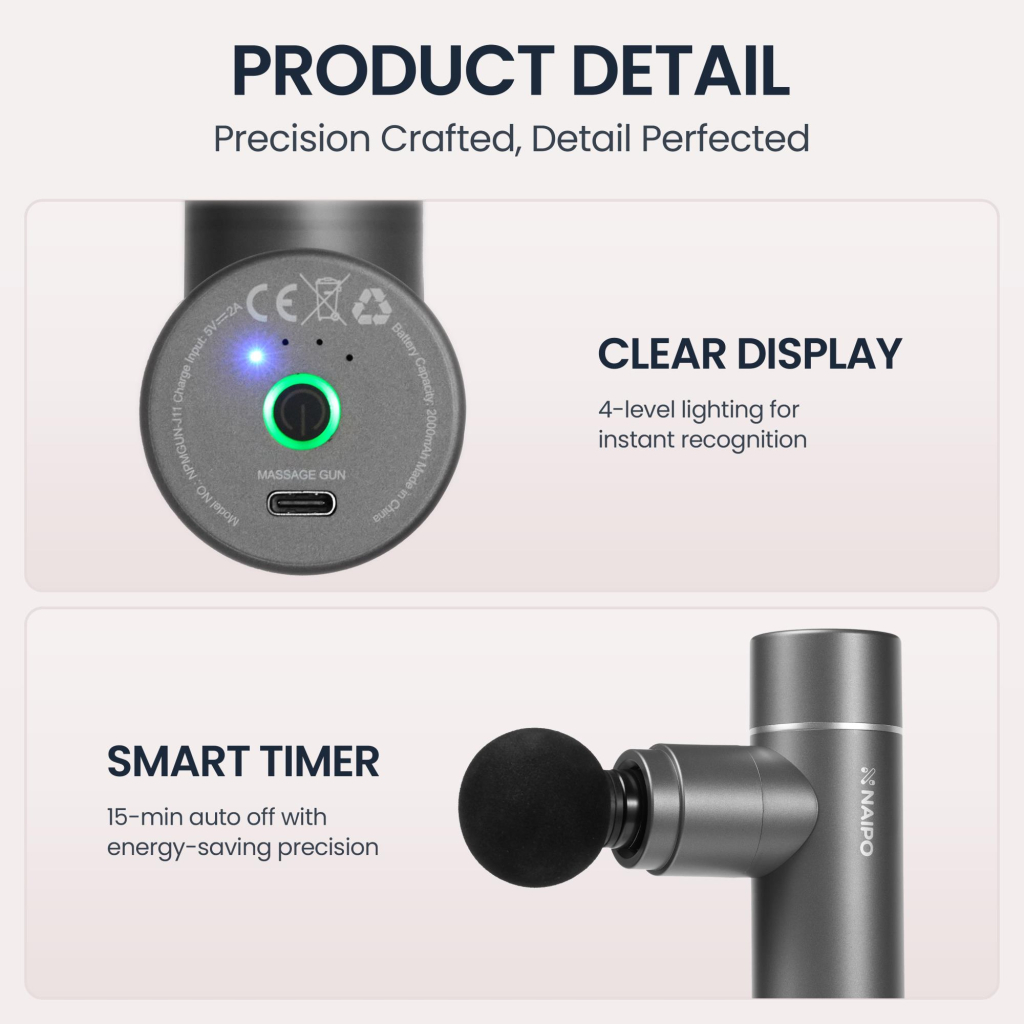Масажер NAIPO NPMGUN-J11 - изображение 9