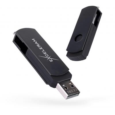 USB флеш накопичувач eXceleram 8GB P2 Series Black/Black USB 2.0 (EXP2U2BB08) - зображення 1