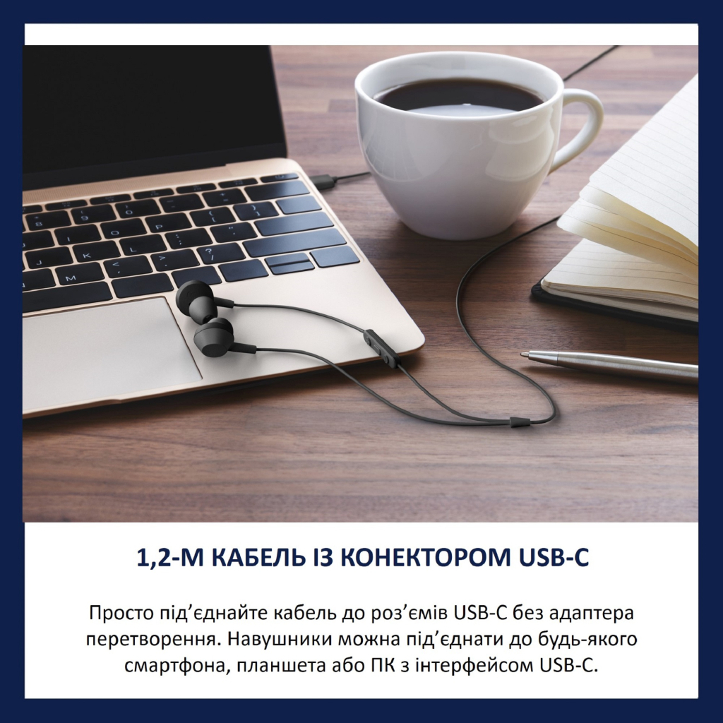 Навушники Philips TAE5008BK/00 USB-C Black (TAE5008BK/00) - зображення 6