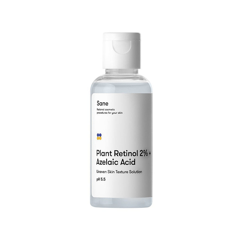 Тонік для обличчя Sane Plant Retinol 2% + Azelaic Acid З рослинним ретинолом 50 мл (4820266830557) - изображение 1