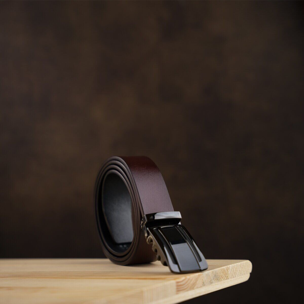 Ремінь Vintage Чоловічий з темною пряжкою автомат Чорний (20295) - зображення 8