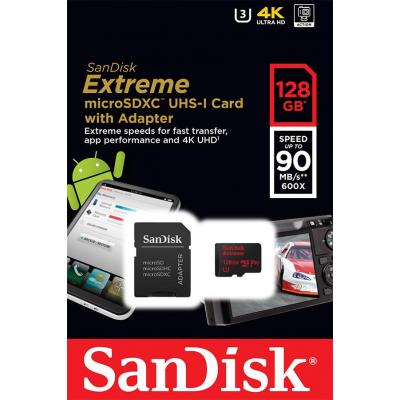 Карта пам'яті SanDisk 128GB microSDXC class 10 UHS-I 4K Extreme Action (SDSQXVF-128G-GN6MA) - зображення 5