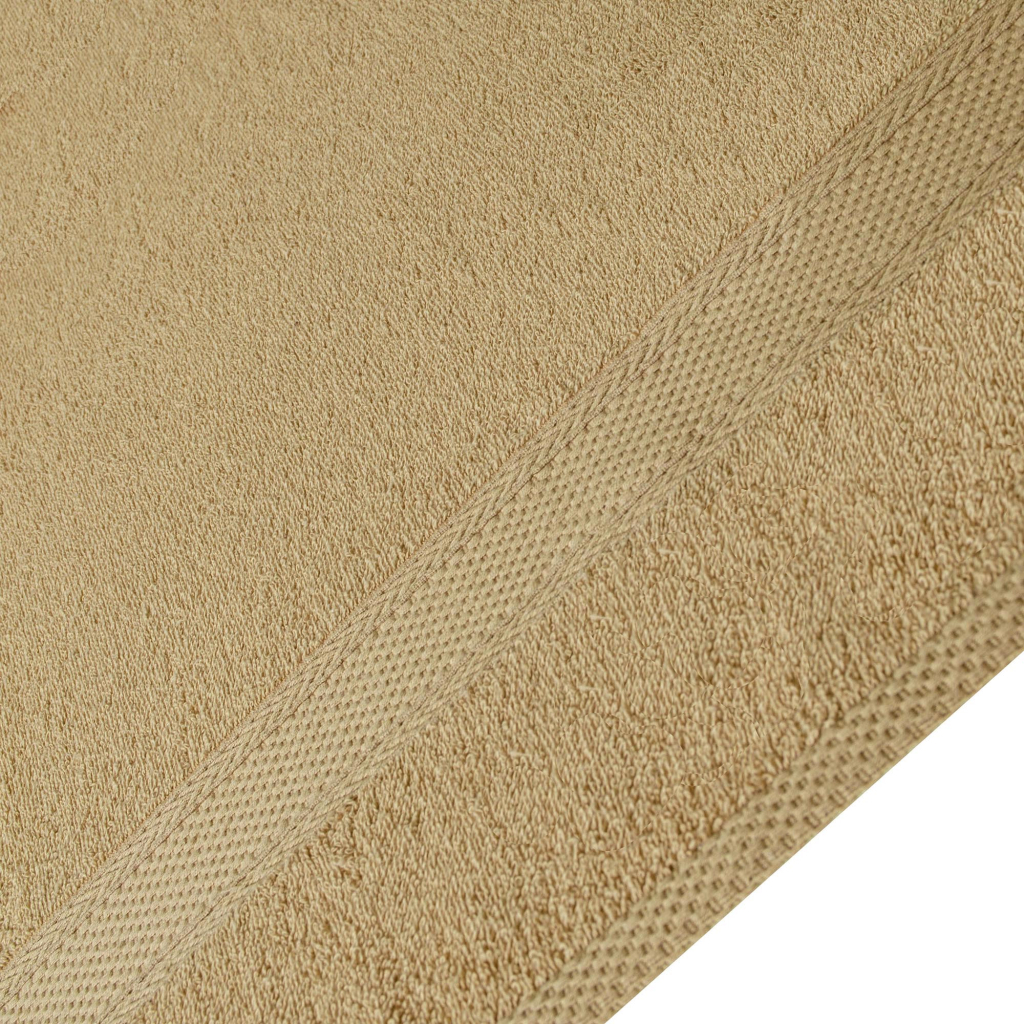 Рушник Home Line махровий бордюрний (кавовий) 400 гр/м2, 70х140 см (181822) - зображення 2