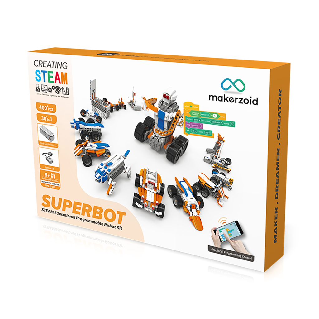 Конструктор Makerzoid Superbot Educational Building Blocks (MKZ-ID-SPB) - зображення 1