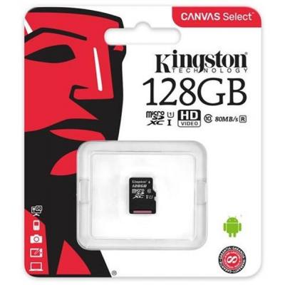 Карта пам'яті Kingston 128GB microSDXC class 10 UHS-I Canvas Select (SDCS/128GBSP) - зображення 2
