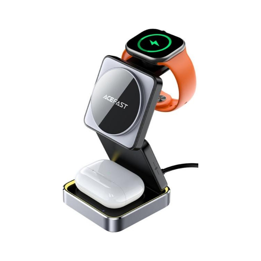 Зарядний пристрій Acefast Wireless QI 3in1 15W E20 (6974316283478) - зображення 4