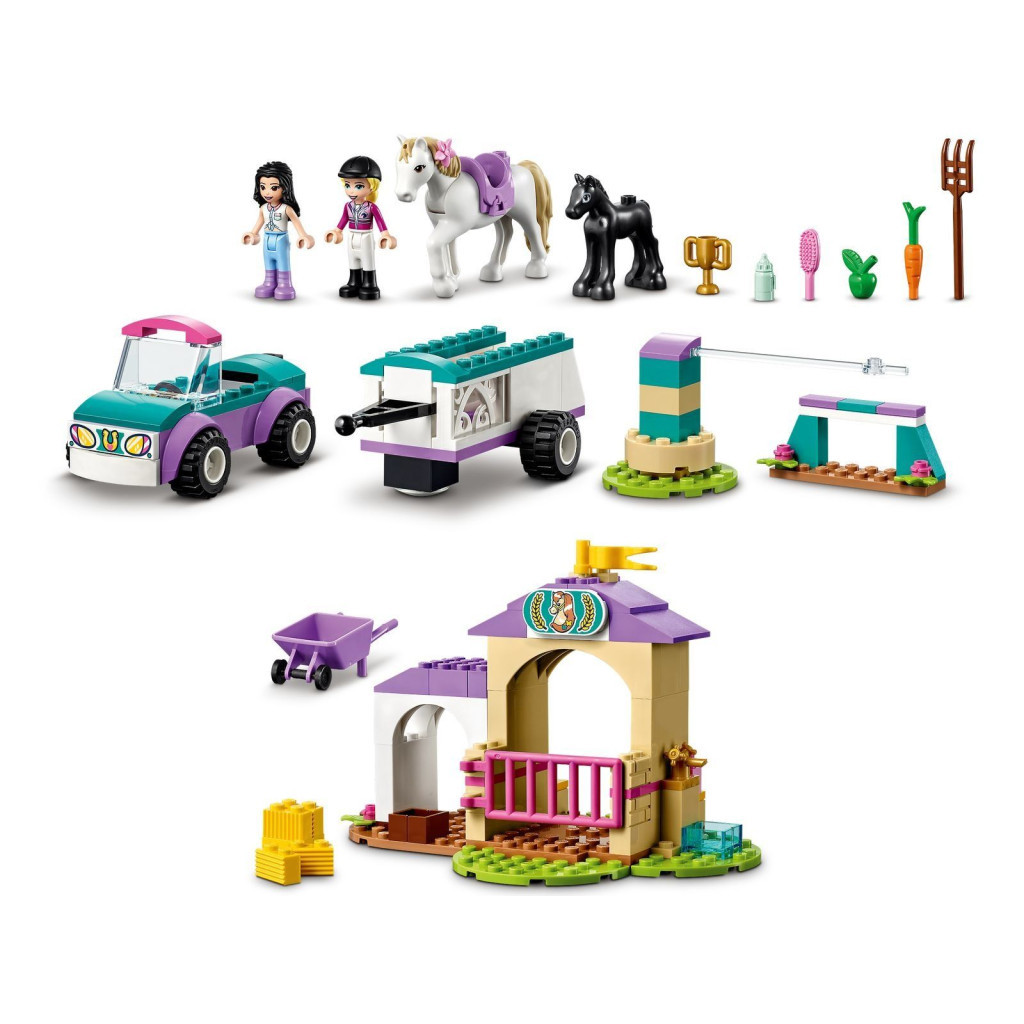 Конструктор LEGO Friends Тренування коня та причіп для перевезення 148 деталей (41441) - зображення 7