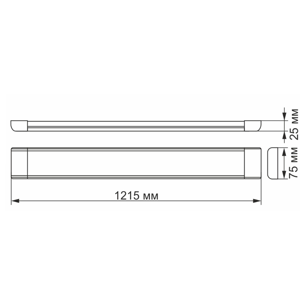 Світильник Videx LED 54W 1,2М 5000K (VL-BN-54125) - изображение 2