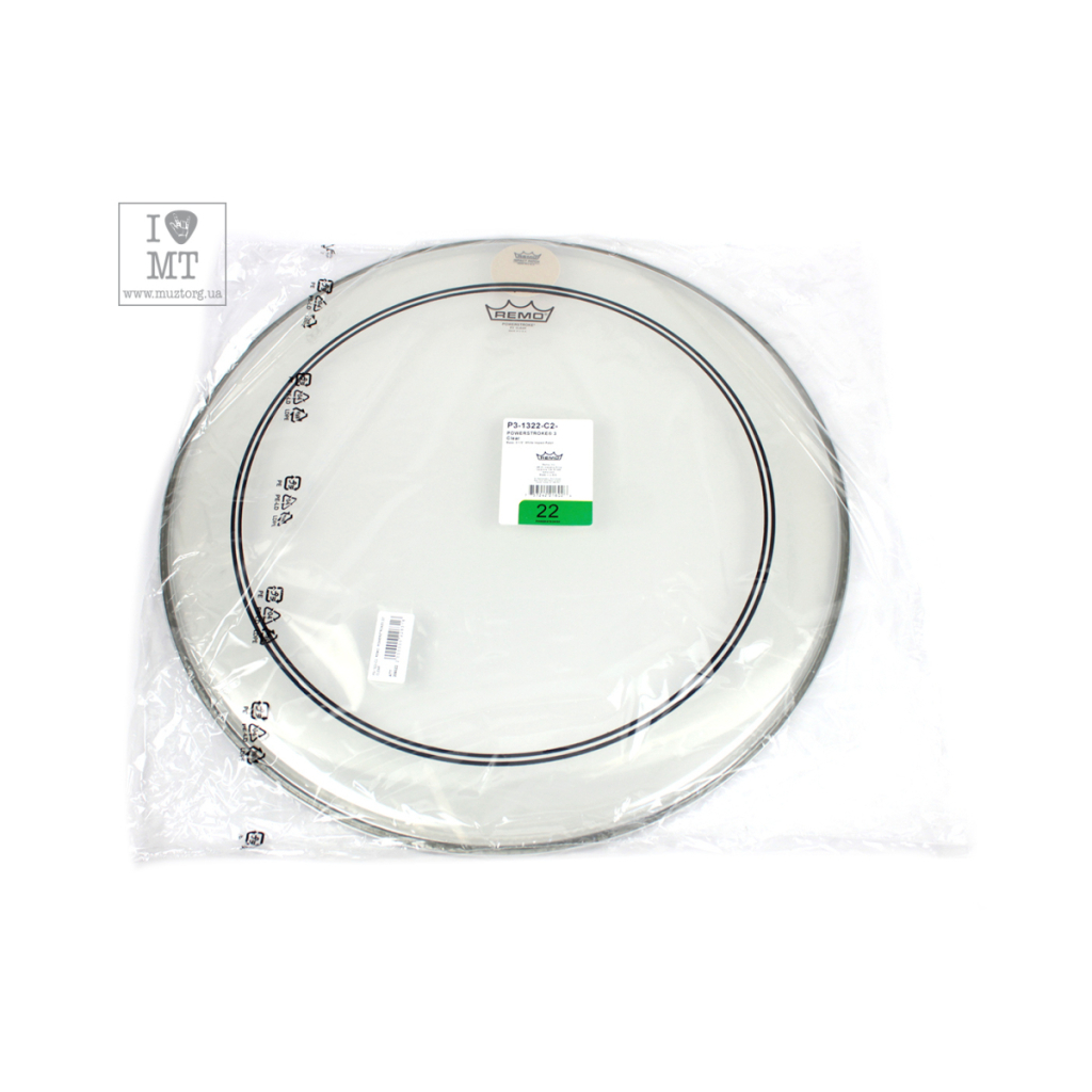 Пластик для барабана Remo Powerstroke 3 Clear 22" (209322) - изображение 4