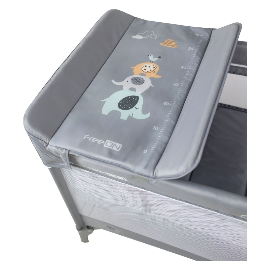 Дитячий манеж FreeON з другим ярусом Elephants (81514) - зображення 5