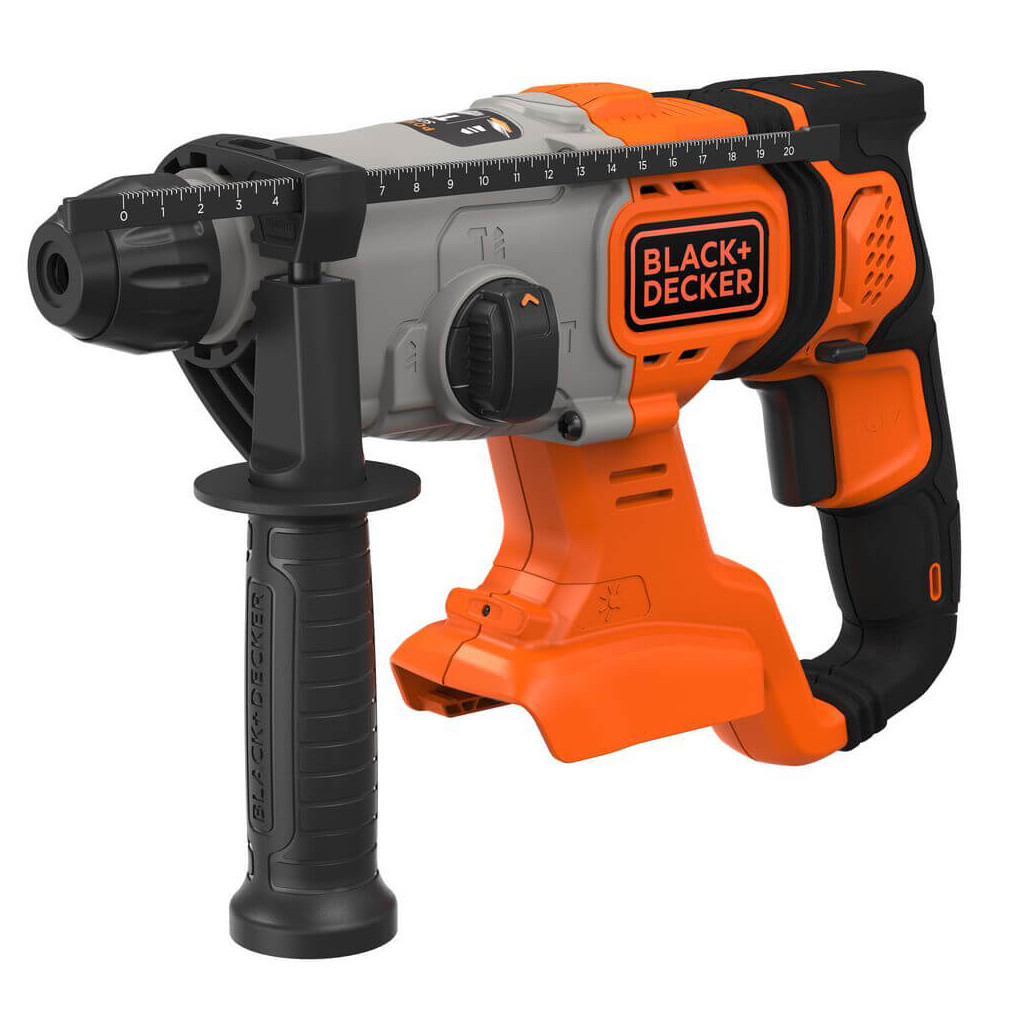Перфоратор Black&Decker SDS-Plus,18 В, 1.2 Дж, 3 режими, 2.6 кг (без АКБ та ЗУ) (BCD900B) - изображение 1
