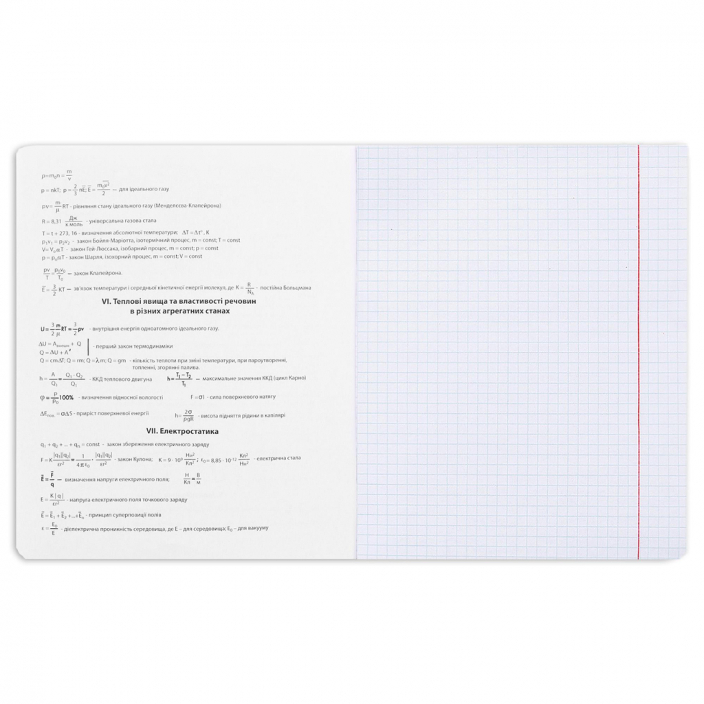 Зошит Yes предметний ФІЗИКА Black cat 48 аркушів, клітинка (767463) - зображення 3