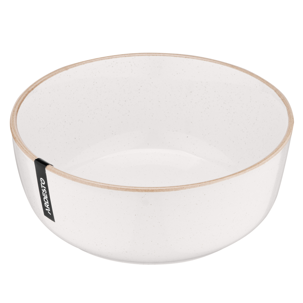 Салатник Ardesto Apulia 720мл, 16.2см, кераміка, кремовий (AR2916AC) - зображення 4