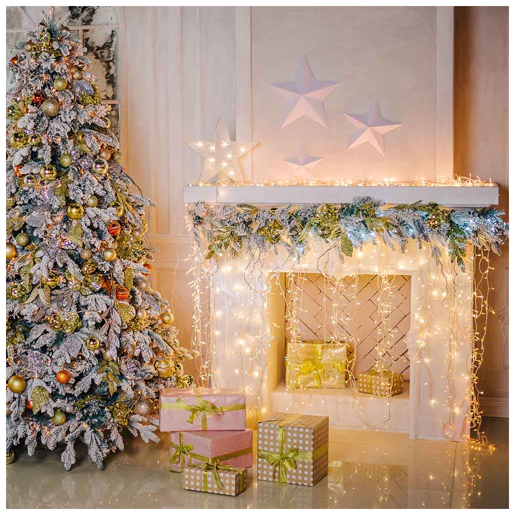 Гірлянда ColorWay Бахрома 3 м x 0.6 м 100 Led IP20 кольорова USB (CW-GF-100L36UMC) - зображення 12