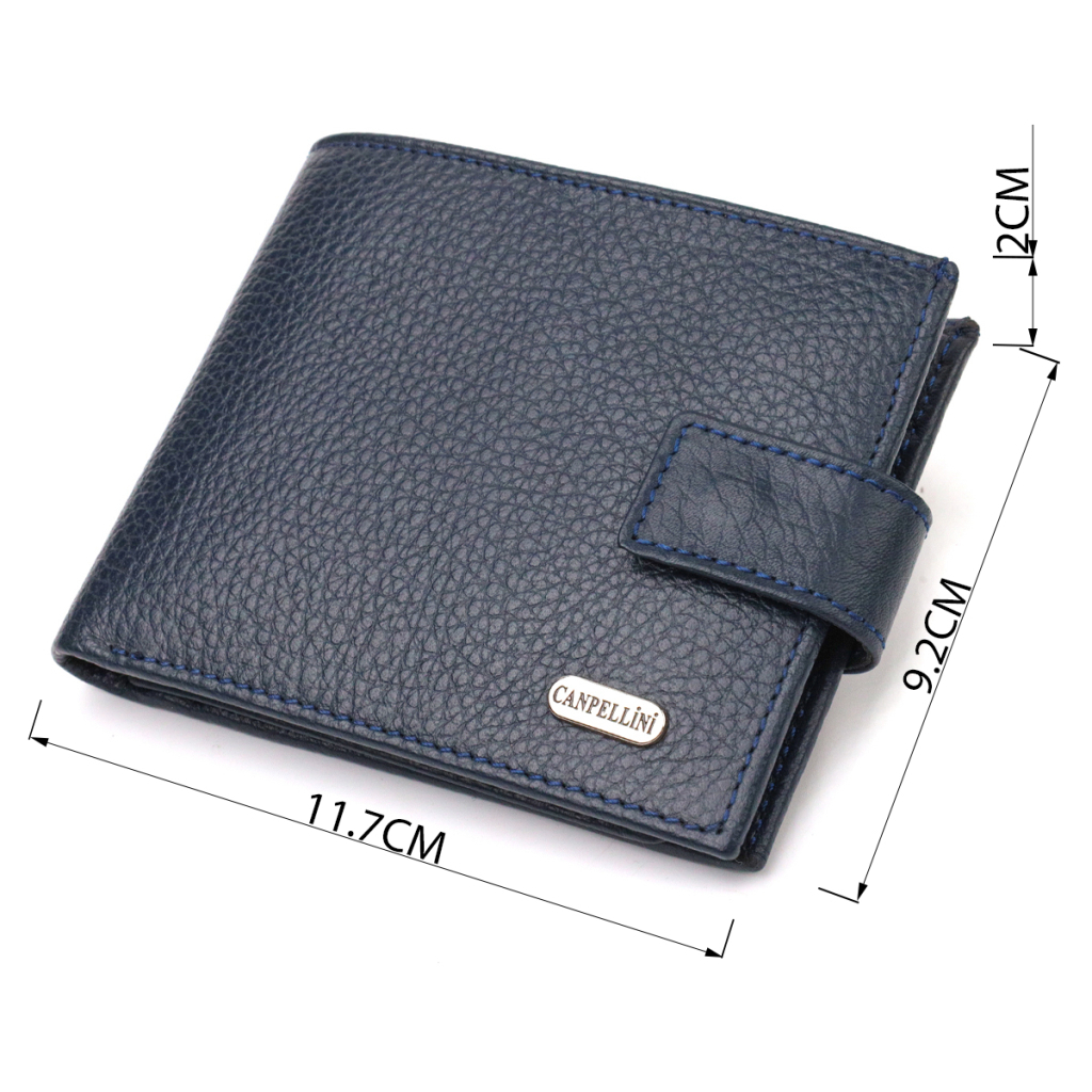 Гаманець Canpellini З натуральної шкіри Флотар Синій (21894) - зображення 3