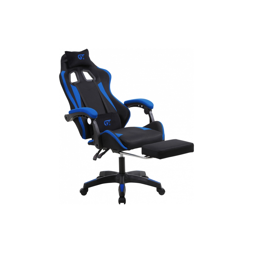 Крісло ігрове GT Racer X-2324 Black/Blue (X-2324 Fabric Black/Blue) - зображення 4