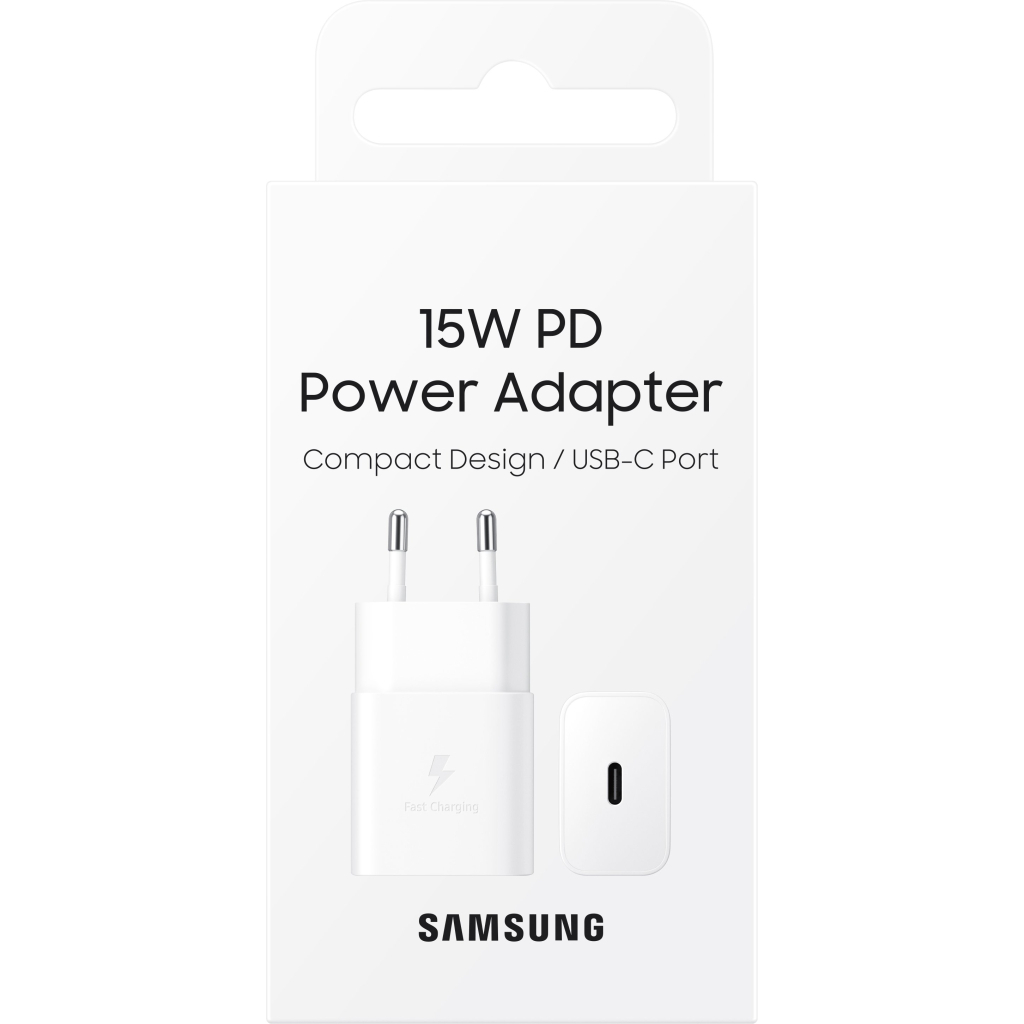 Зарядний пристрій Samsung 15W Power Adapter (w/o cable) White (EP-T1510NWEGRU) - зображення 4