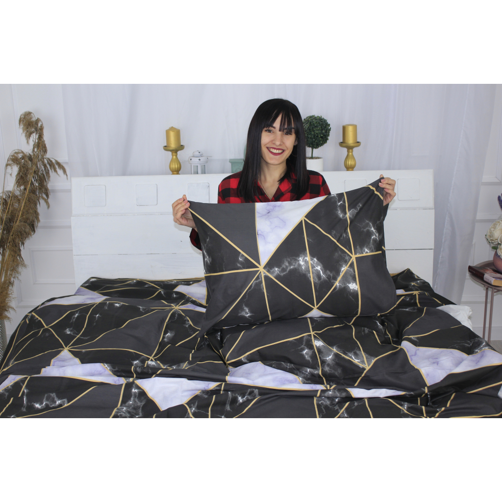 Постільна білизна MirSon Сатин 22-1278 Halcyon Сімейна 160x220 (2200003578164) - зображення 4