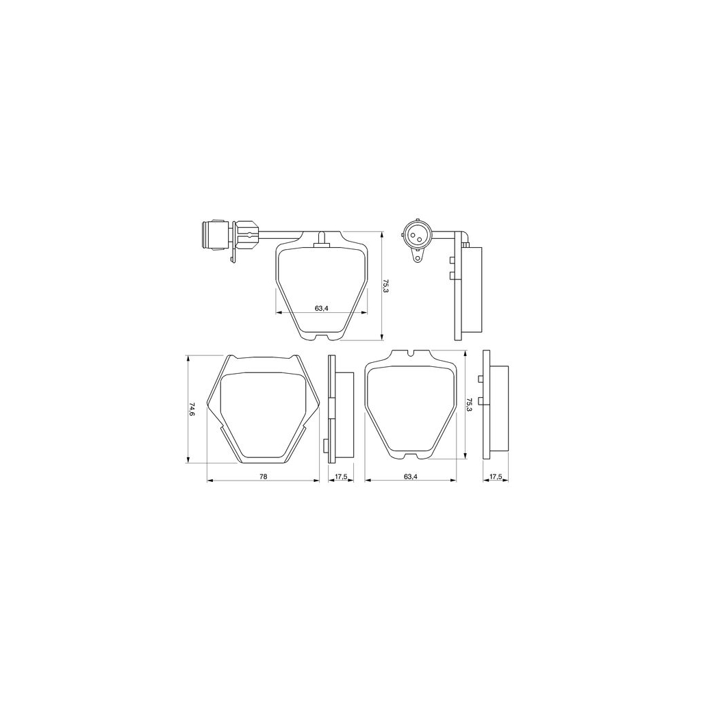 Гальмівні колодки Bosch 0 986 424 689 - зображення 3