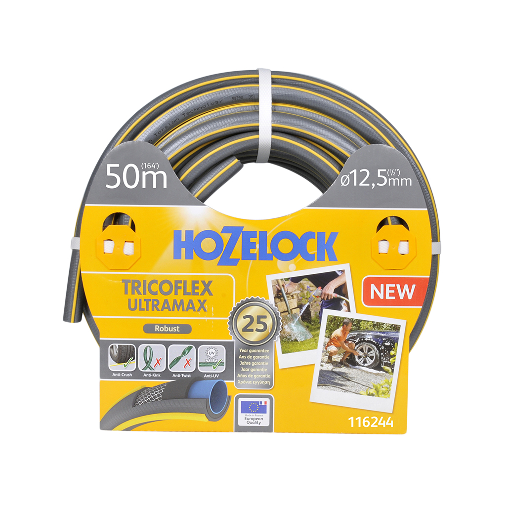 Шланг для поливу HoZelock d12,5мм 50м Tricoflex Ultraмax 116244 (12060) - зображення 1