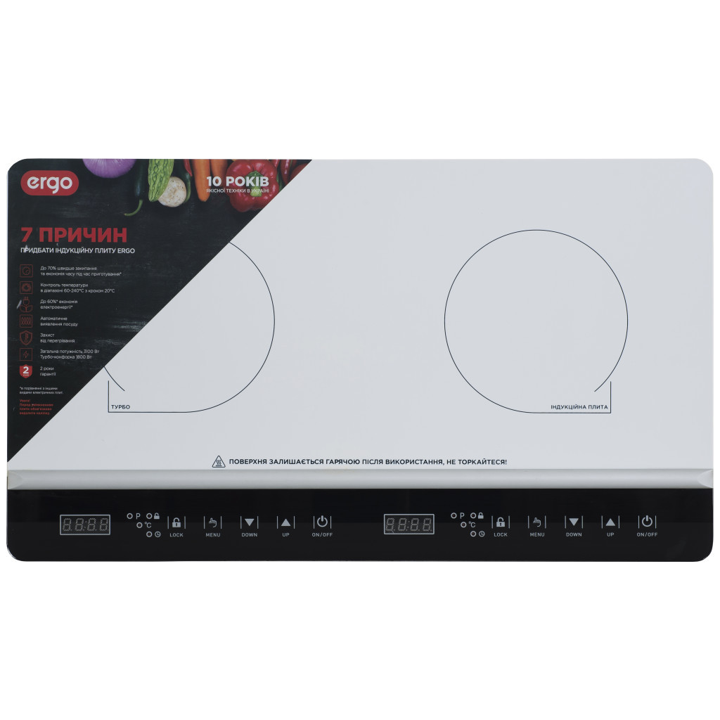 Настільна плита Ergo IHP-2606 - зображення 7