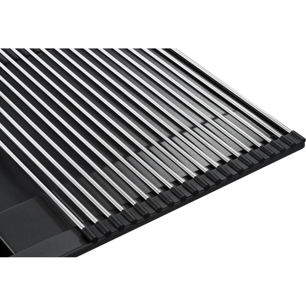 Мийка кухонна GRANADO комплект VALENCIA black shine_чаша ліворуч (ksg0701L) - зображення 3