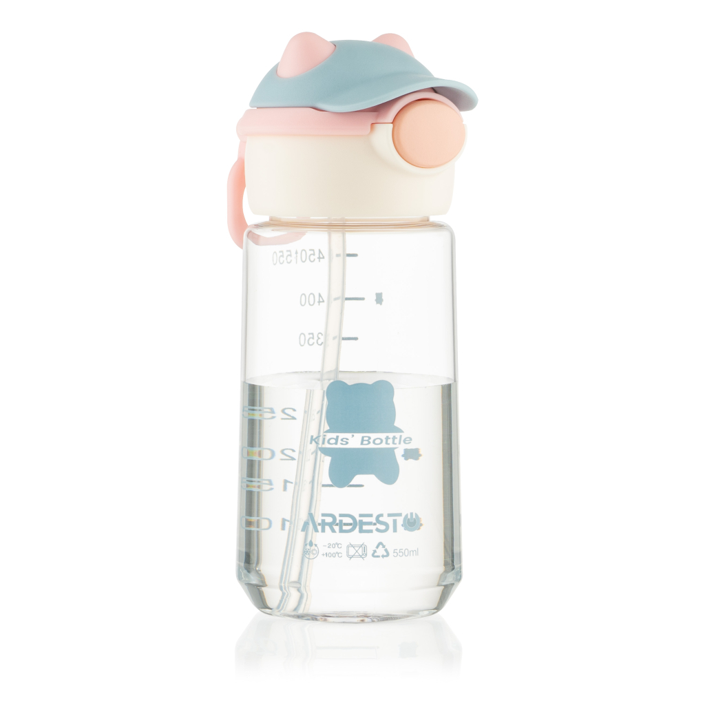 Пляшка для води Ardesto Bear 550мл рожевий (AR2255BB) - зображення 7