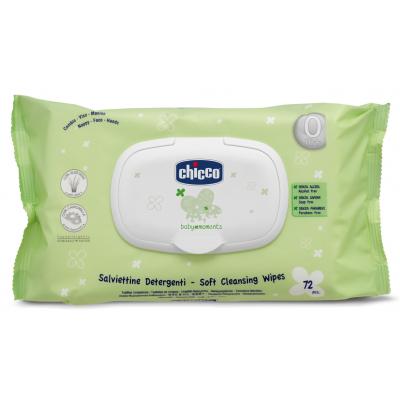 Дитячі вологі серветки Chicco м'які очищувальні 72 шт (02738.10) - зображення 1