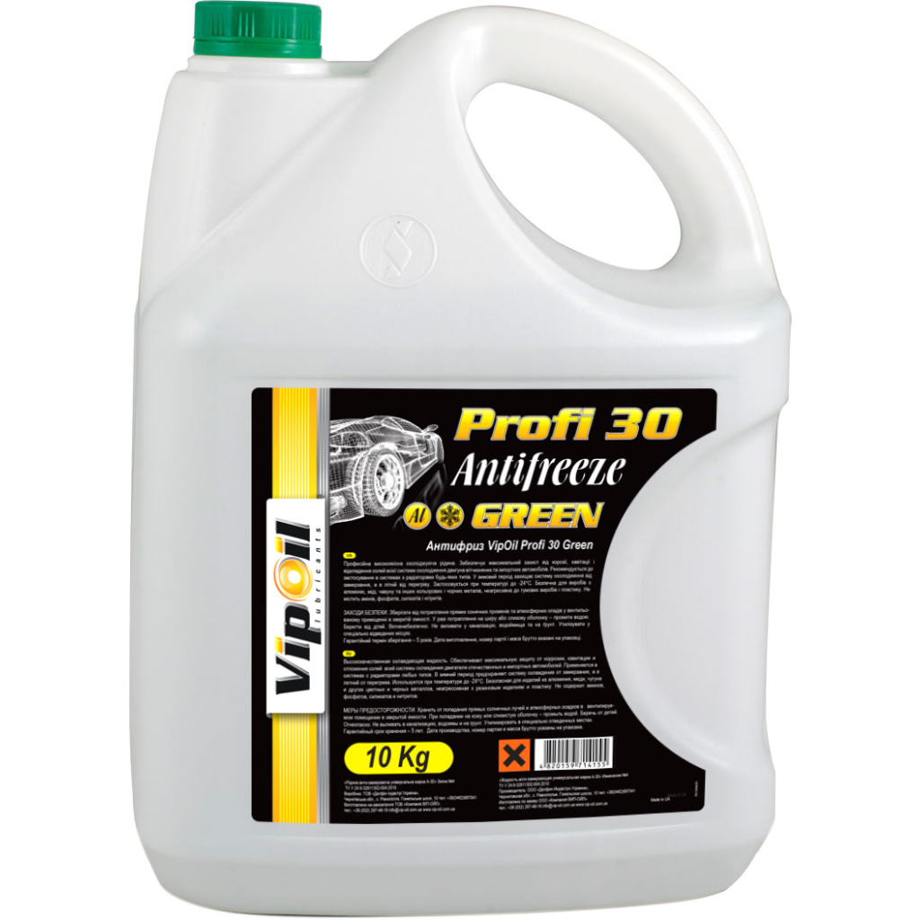 Антифриз VIPOIL Profi 30 Green 10кг (701394) - зображення 1