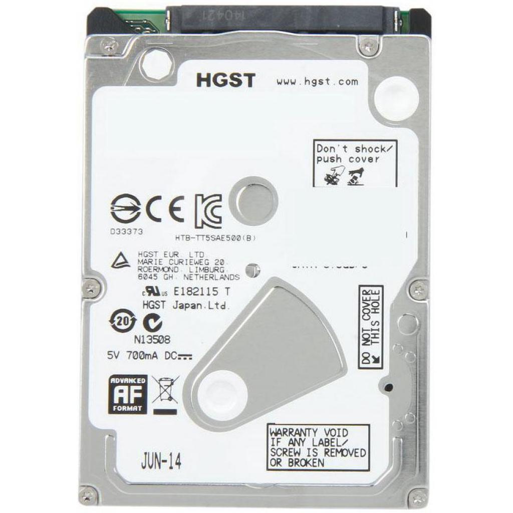 Жорсткий диск для ноутбука 2.5" 500GB WDC Hitachi HGST (# 0J38065 / HTS545050A7E680 #) - зображення 2