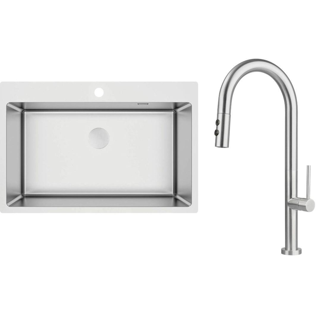 Мийка кухонна Deante Olfato ZPO_010C + зміш. BQO_F72M (ZPOE010C) - зображення 1