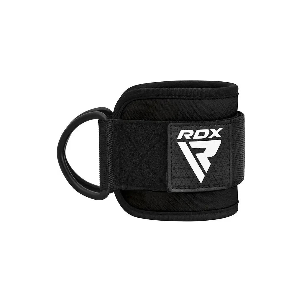 Манжета для тяги RDX A4 Gym Ankle Pro Black Pair (WAN-A4B-P) - зображення 4
