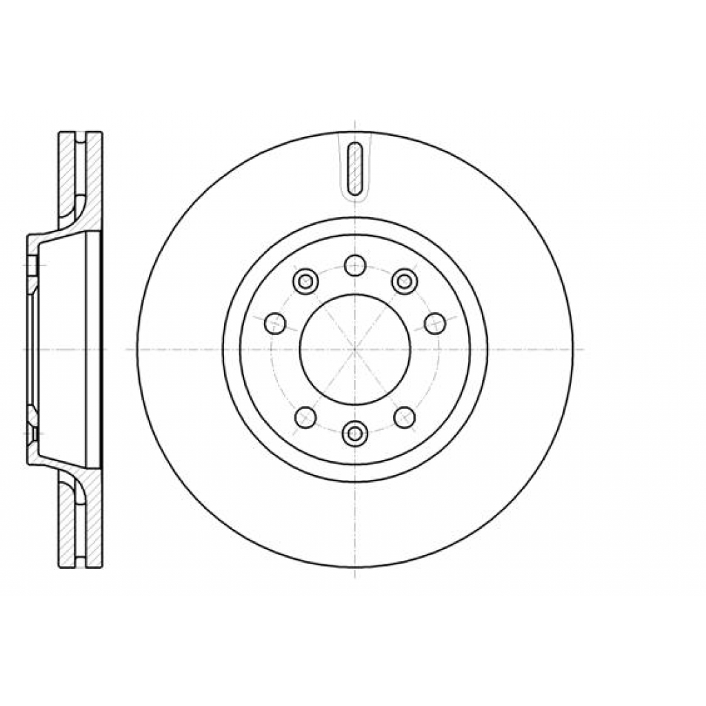 Гальмівний диск REMSA 61052.10 - зображення 1