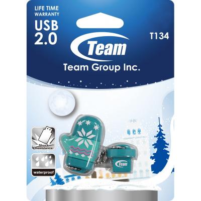USB флеш накопичувач Team 4GB T134 Green USB 2.0 (TT1344GG01) - зображення 4