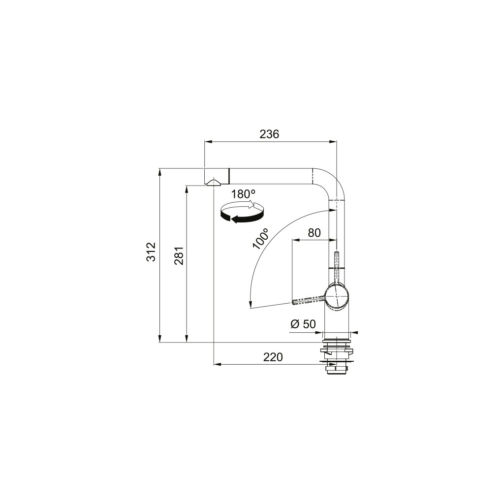Змішувач Franke Active L (115.0653.374) - зображення 3