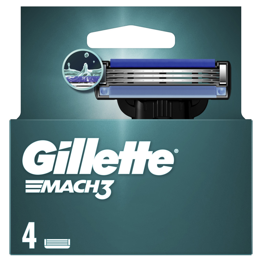 Змінні касети Gillette Mach3 4 шт. (3014260243531) - изображение 2