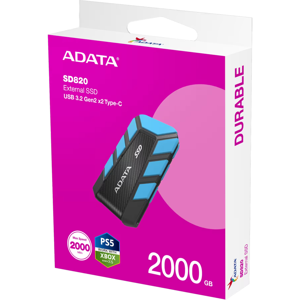 Накопичувач SSD USB 3.2 2TB SD820 ADATA (SD820-2000G-CBU) - зображення 6
