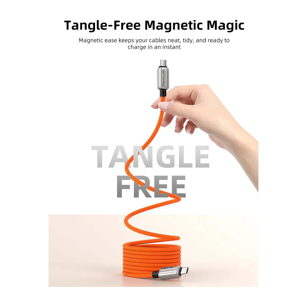 Дата кабель USB-C to USB-C 2.0m PD240W magnetic Cabletime (CA915729) - зображення 2