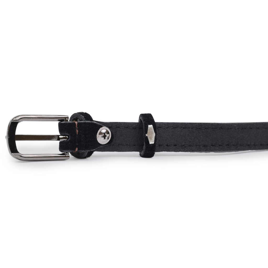 Ремінь Vintage Замшевий жіночий Чорний (20756) - зображення 6