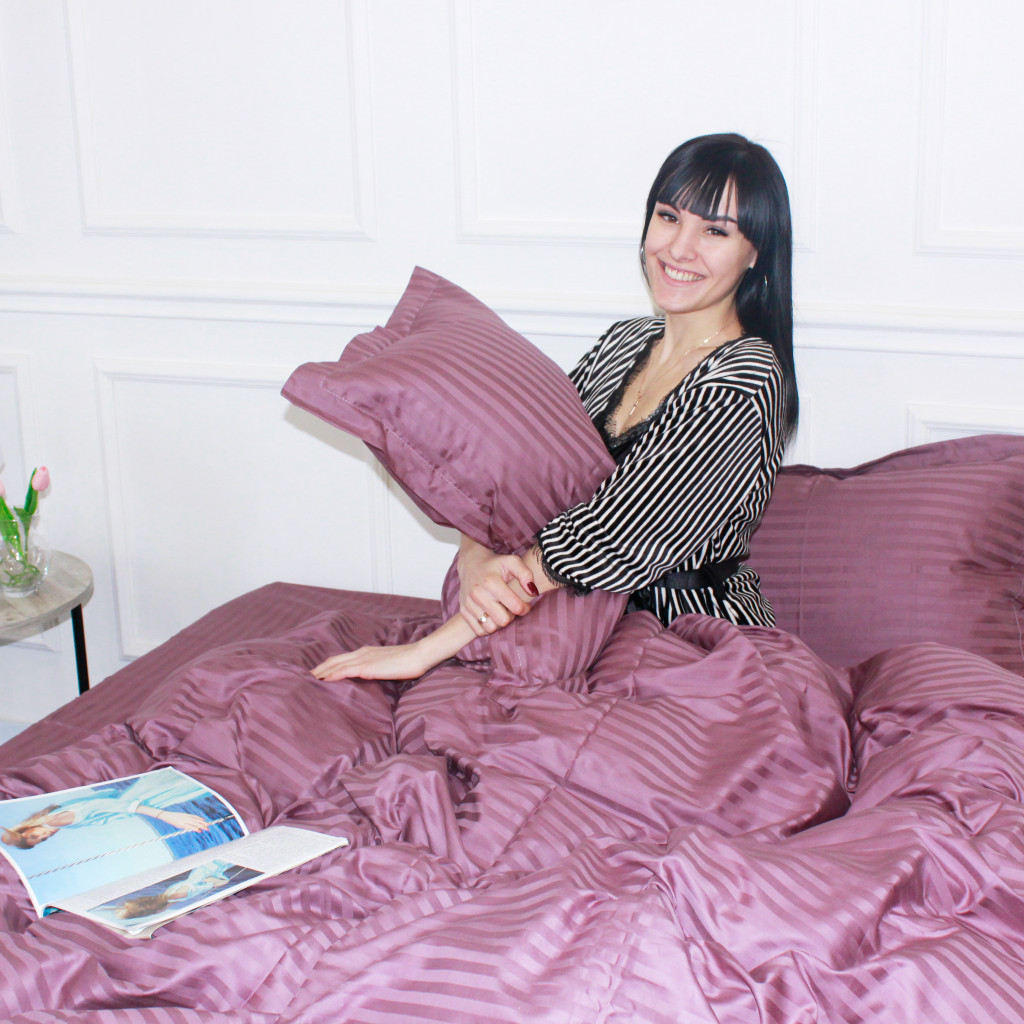 Постільна білизна MirSon Satin 30-0008 SmokyPink 160х220 Сімейний (2200005250334) - зображення 8