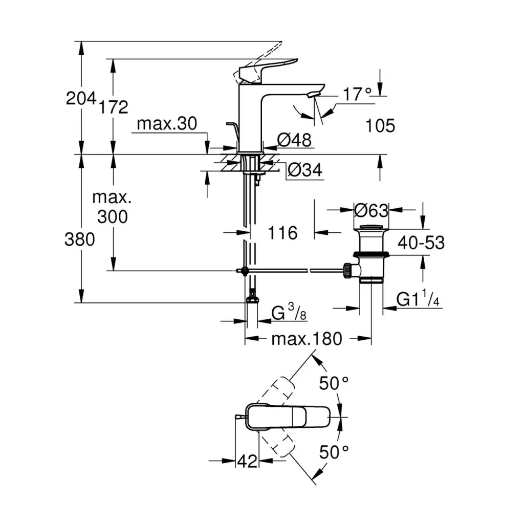 Змішувач Grohe QuickFix 1018322430 - зображення 4