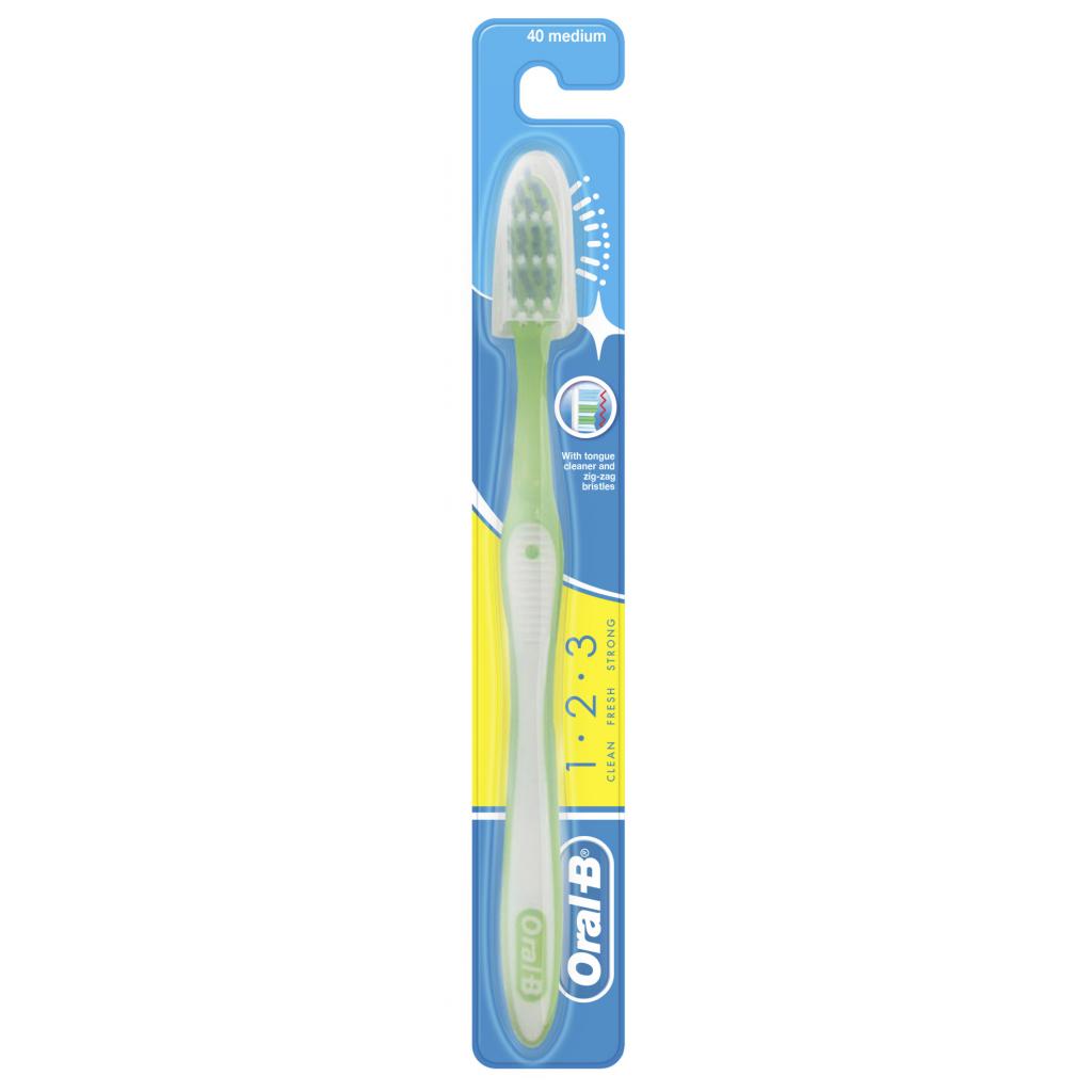 Зубна щітка Oral-B 3-Ефект Fresh Strong 1-2-3 середня 1 шт (3014260808105) - зображення 1