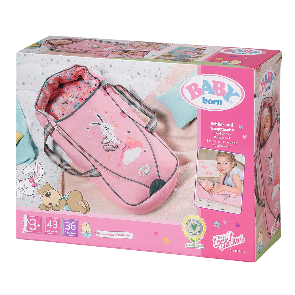 Аксесуар до ляльки Zapf Люлька-переноска для ляльки Baby Born 2 в 1 - Солодкі сни (832448) - зображення 3