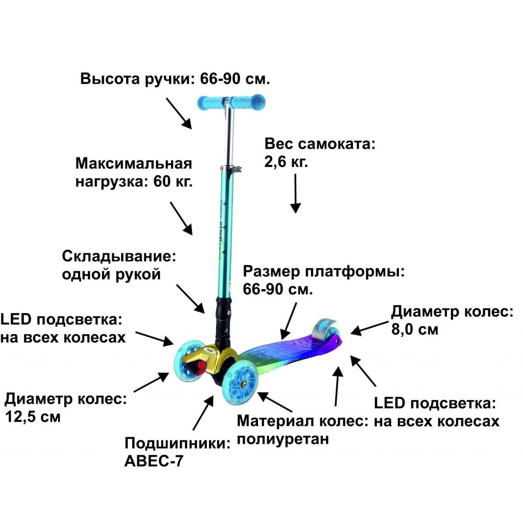 Самокат Bugs Hyper 2 Chameleon Blue-Violet (6905614651607) - зображення 2